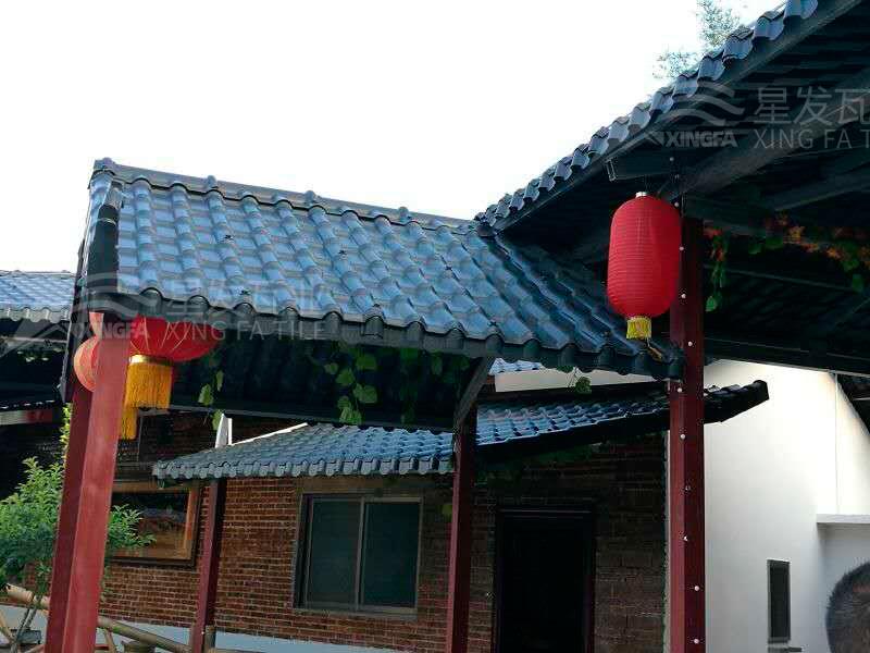 園林建筑搭建樹脂瓦涼亭，將景觀與藝術(shù)融合，別具一格！